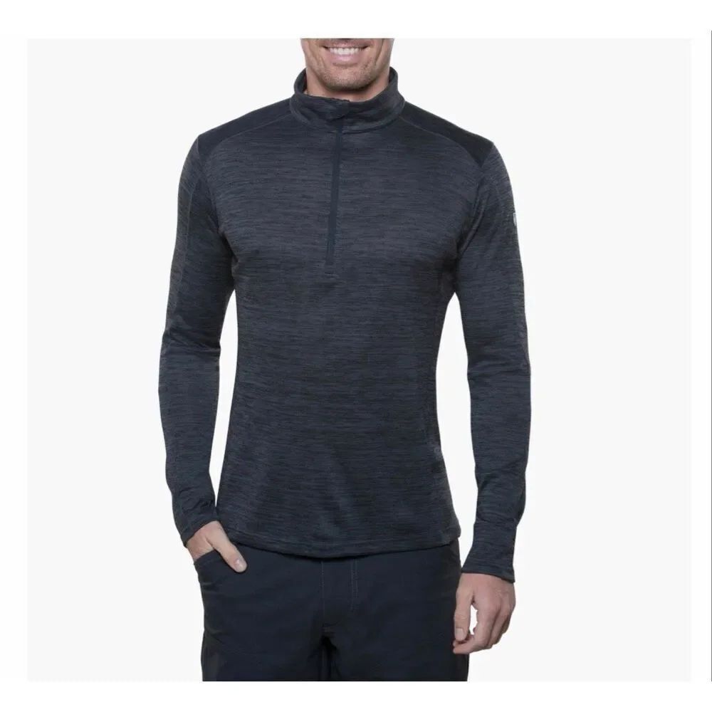 KUHL Graphite Alloy 1/4 Zip Baselayer Top-M